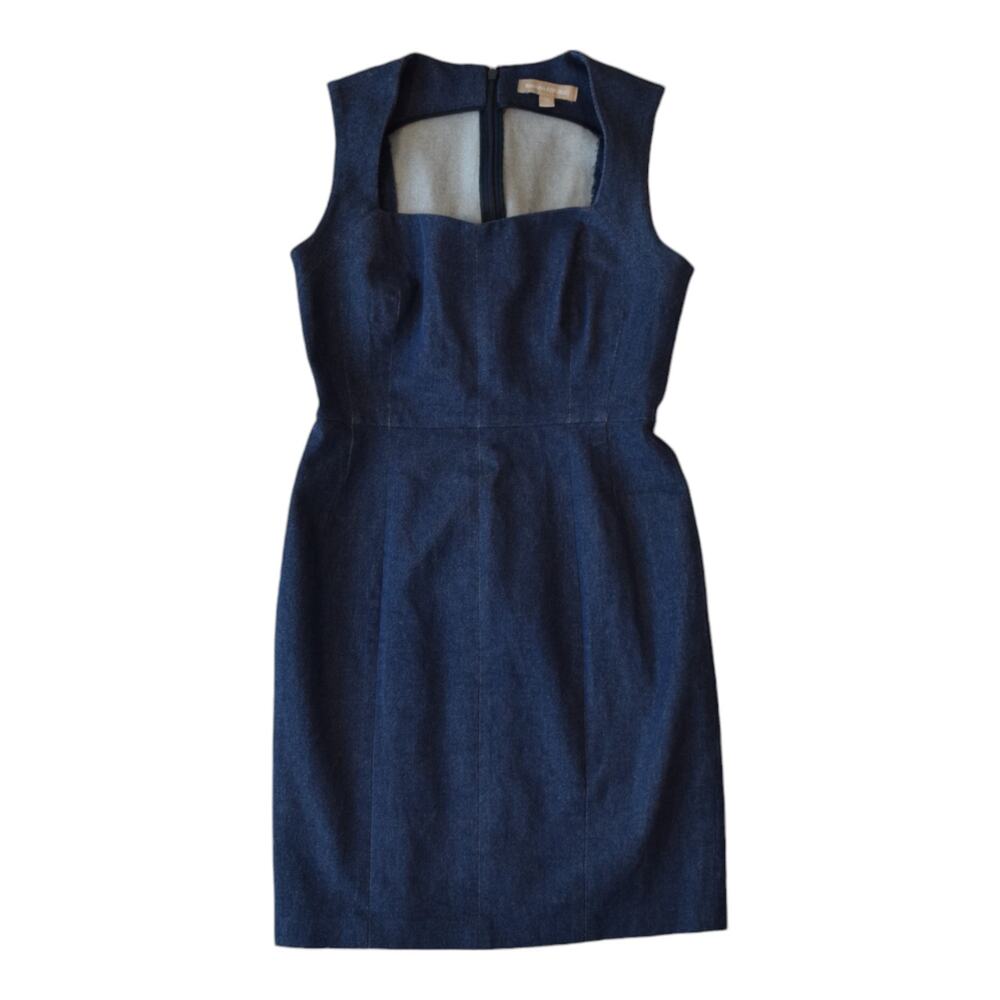 Banana Republic Navy Blue Sleeveless Sheath Mini Dress